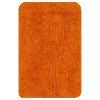 Badmattenset stof oranje 3-delig 2