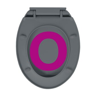 Toiletbril soft-close en quick-release ovaal grijs 9