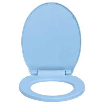 Toiletbril soft-close ovaal blauw 4