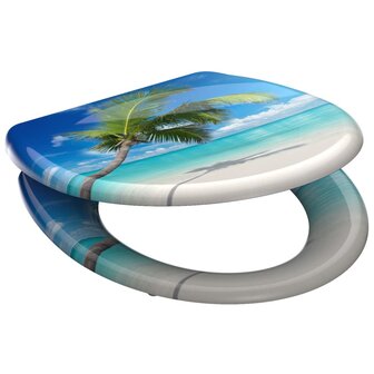 SCH&Uuml;TTE Toiletbril met soft-close CARRIBEAN duroplast met print 3