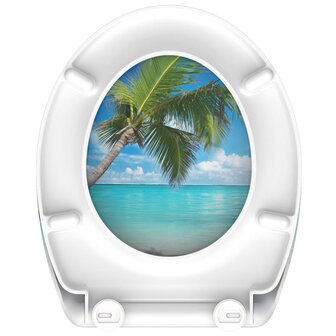 SCH&Uuml;TTE Toiletbril met soft-close CARRIBEAN duroplast met print 5