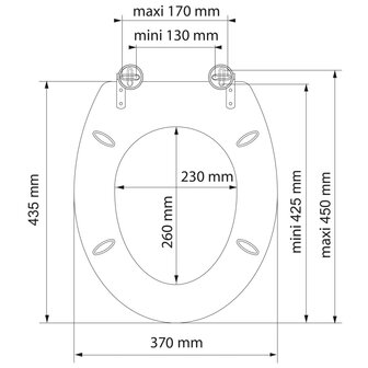 SCH&Uuml;TTE Toiletbril BALANCE MDF 5