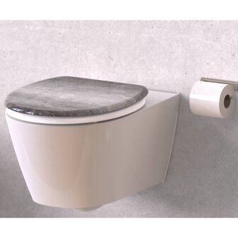 SCH&Uuml;TTE Toiletbril met soft-close INDUSTRIAL GREY 1