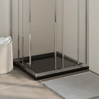 Douchebak vierkant 80x80 cm ABS zwart 1