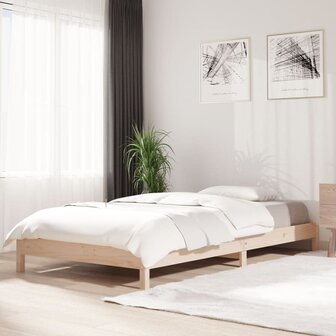 Bed stapelbaar 90x190 cm massief grenenhout 1