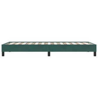 Boxspring zonder matras fluweel donkergroen 80x210 cm 6