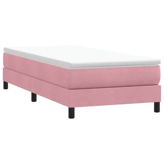 Boxspring zonder matras fluweel roze 80x210 cm 1
