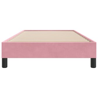 Boxspring zonder matras fluweel roze 80x210 cm 5