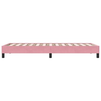 Boxspring zonder matras fluweel roze 80x210 cm 6