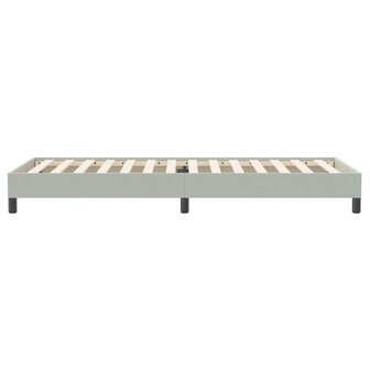 Boxspring zonder matras fluweel lichtgrijs 90x220 cm 6