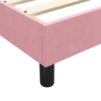 Boxspringbed zonder matras 180x220 cm fluweel roze 8