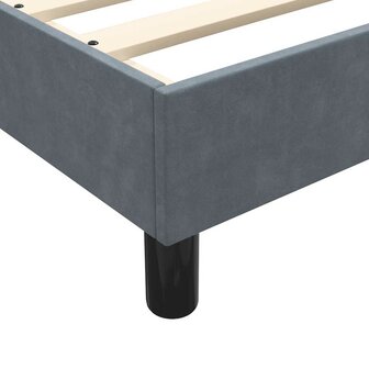 Boxspring met matras fluweel donkergrijs 80x210 cm 8