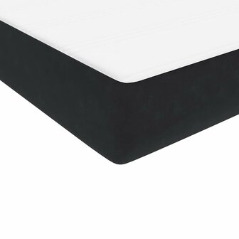 Boxspring met matras fluweel zwart 80x220 cm 9