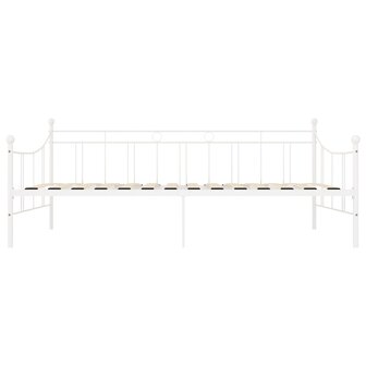 Slaapbankframe metaal wit 90x200 cm 4