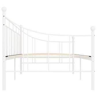 Slaapbankframe metaal wit 90x200 cm 5