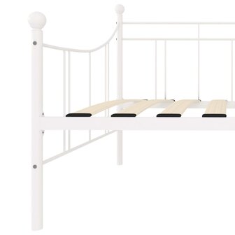 Slaapbankframe metaal wit 90x200 cm 6