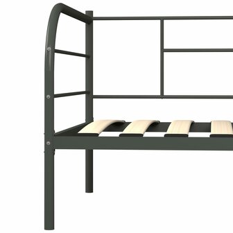 Bedbankframe metaal grijs 90x200 cm 6