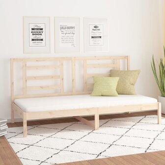 Slaapbank zonder matras 90x200 cm massief grenenhout 1