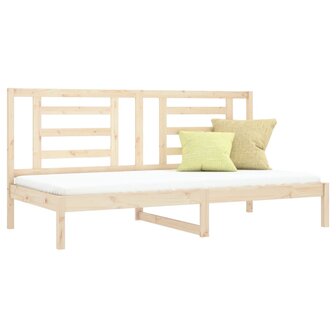 Slaapbank zonder matras 90x200 cm massief grenenhout 3
