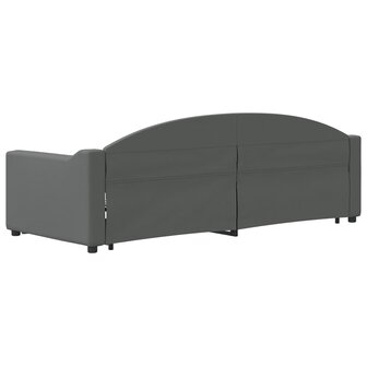 Slaapbank onderschuifbed en lades 80x200 cm stof donkergrijs 5