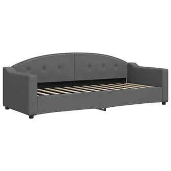 Slaapbank onderschuifbed en lades 80x200 cm stof donkergrijs 6