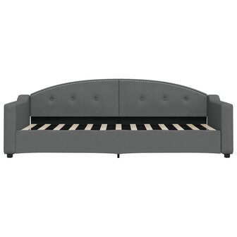 Slaapbank onderschuifbed en lades 80x200 cm stof donkergrijs 7