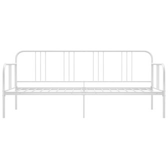 Slaapbankframe metaal wit 90x200 cm 3