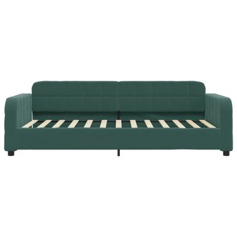 Slaapbank 80x200 cm fluweel donkergroen 3