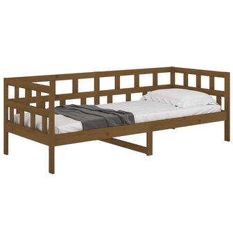 Slaapbank massief grenenhout honingbruin 80x200 cm 6