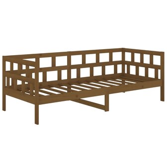 Slaapbank massief grenenhout honingbruin 80x200 cm 7