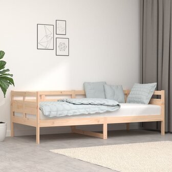 Slaapbank massief grenenhout 90 x 200 cm 1