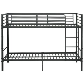 Stapelbed metaal zwart 90x200 cm 3