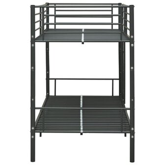 Stapelbed metaal zwart 90x200 cm 4