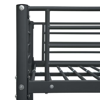 Stapelbed metaal zwart 90x200 cm 5