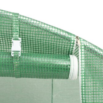 Tuinkas met stalen frame 12 m&sup2; 6x2x2 m groen 8