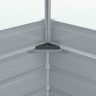 Tuinkas 100x100x85 cm gegalvaniseerd staal grijs  6