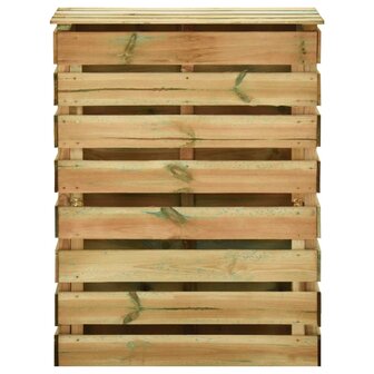 Tuincompostbakken 2 st 80x50x100 cm ge&iuml;mpregneerd grenenhout 4