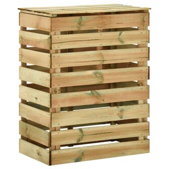 Tuincompostbak gelat 80x50x100 cm ge&iuml;mpregneerd grenenhout 2