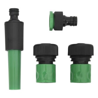 Tuinslang met koppelingsset 0,75&amp;apos;&amp;apos; 10 m PVC groen 5