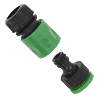 Tuinslang met koppelingsset 0,75&amp;apos;&amp;apos; 10 m PVC groen 9