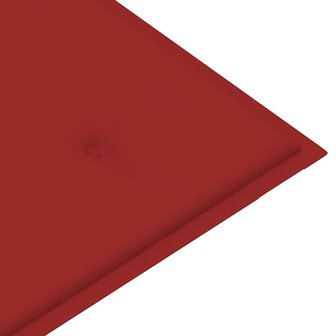 Tuinbank inklapbaar met kussen 118 cm bamboe 7