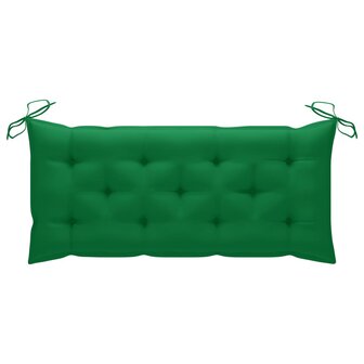 Tuinbank inklapbaar met kussen 118 cm bamboe 7