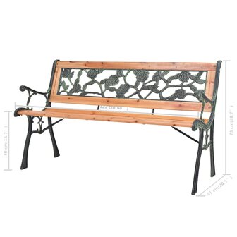 Tuinbank 122 cm hout 7