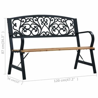 Tuinbank 120 cm hout 8