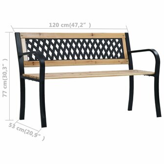 Tuinbank 120 cm hout 8