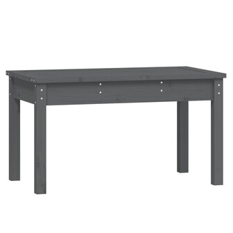 Tuinbank 80x44x45 cm massief grenenhout grijs 2