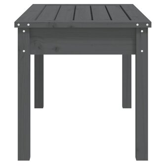 Tuinbank 80x44x45 cm massief grenenhout grijs 5