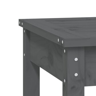 Tuinbank 80x44x45 cm massief grenenhout grijs 6