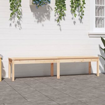 Tuinbank 2-zits 203,5x44x45 cm massief grenenhout 1