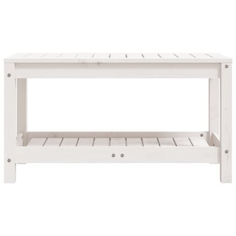 Tuinbank 82,5x35x45 cm massief grenenhout wit 4